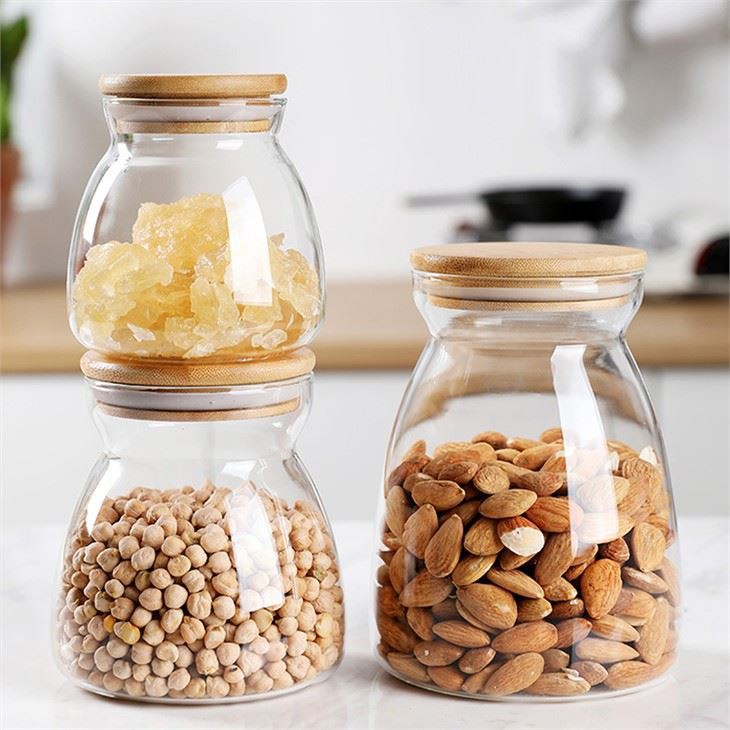 Контейнер для хранения продуктов питания с герметичной деревянной крышкой