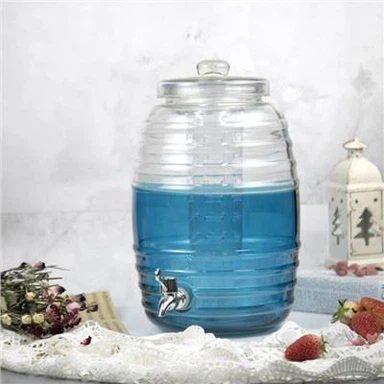 Стеклянный диспенсер для воды с краном