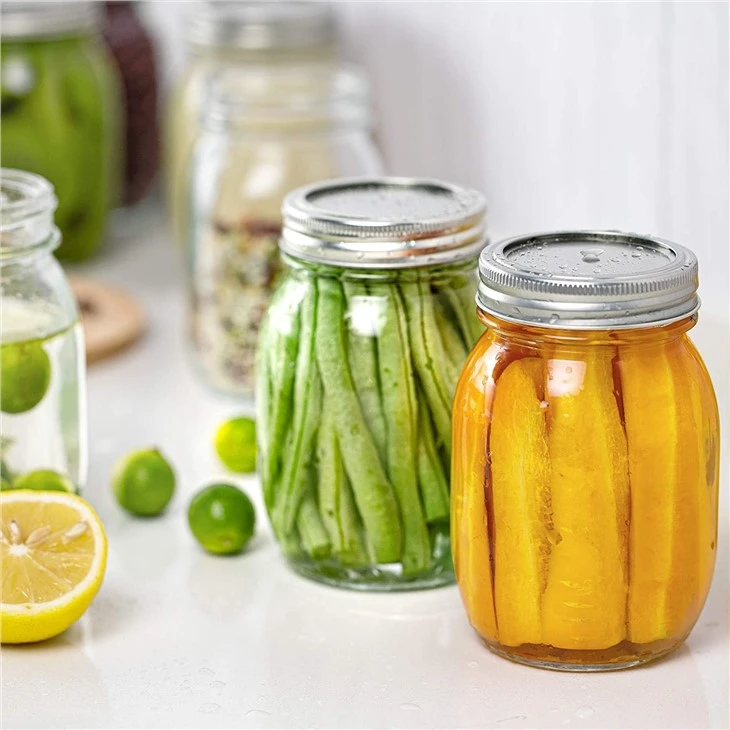 Glass Canning Jars With Metal Airtight Lids