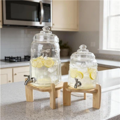 Стеклянные башни для напитков с тисненой текс-лентой в виде лука-