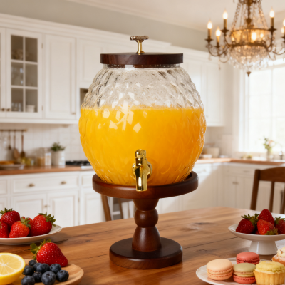 Геометрическая сфера: стеклянный графин с-ромбовидным узором